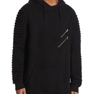 nANA jUDY Montana Biker Sleeve Hooded Sweatshirt